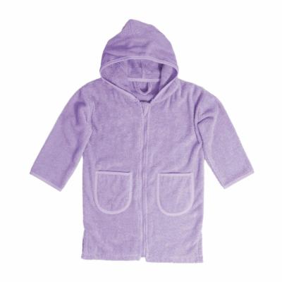 Badjas Uni Line Lavendel 1 2jr Met Ritssluiting