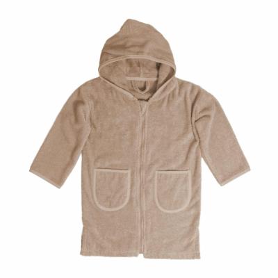 Badjas Uni Line Pinkstone 1 2jr Met Ritssluiting